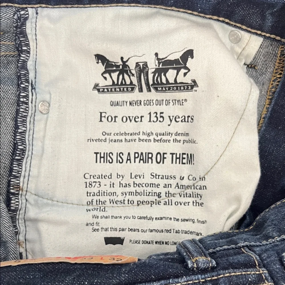 Levi's Classic Indigo Straight Jeans - Picture 4 of 4
